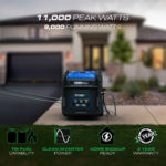 DuroMax 11,000 Watt Portable Tri Fuel Inverter Generator - Quiet, Low THD - Image 3