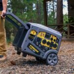 Firman - W05583 Remote & Electric Start 120/240V RV Ready 6850-Watt Gasoline Inverter Portable Generator - Grey, Black - Image 4